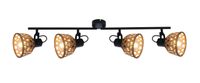 Lighting - WENNA - Strahler Metall schwarz matt, 4x E27 LED