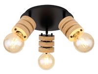 Lighting - ANGELINE - Strahler Metall schwarz matt, 3x E27