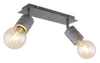 Lighting - FREDDY - Strahler Metall silber, 2x E27