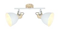 Lighting - WIHO - Strahler Metall weiß, 2x E27