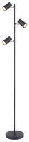 Lighting - ROBBY - Stehleuchte Metall schwarz matt, 3x GU10 LED