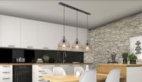 Lighting - ULLEU - Hängeleuchte Metall schwarz matt, 3x E27