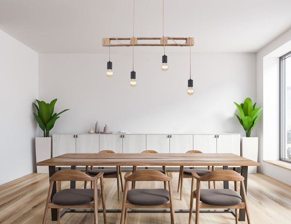 Lighting - JOELLE - Hängeleuchte Metall schwarz matt, 4x E27