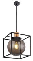 Lighting - HILKO - Hängeleuchte Metall schwarz matt, 1x E27 LED