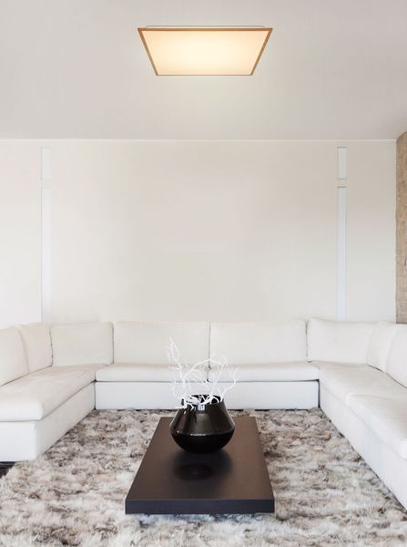 Lighting - DORO - Deckenleuchte Aluminium holzoptik, LED