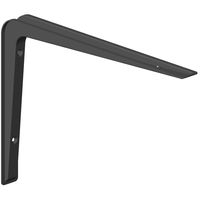 Wandkonsole ALIDO, Größe 190X270 mm, Farbe SChwarz, 2 Stück