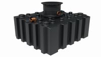 Regenwasser-Flachtank 3.000 l mit Biovitor