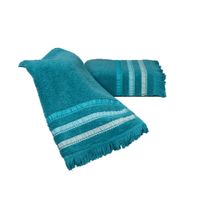 Handtuch 2er -Set "Frejus" - ca. 50 x 100 cm, Smaragd