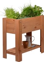 Hochbeet mit Ablagefläche braun