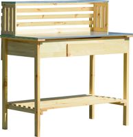 Pflanztisch mit Schublade, Kiefer