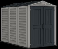 Kunststoffgerätehaus YardMate Plus 5'x8', 4,1 m² - Grau + Bodenkonstruktion DURAMAX 35825
