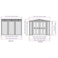 Kunststoffgerätehaus Duramax DuraMate 5,8 m² mit Fußbodenkonstruktion  (model 00384 8x8´)