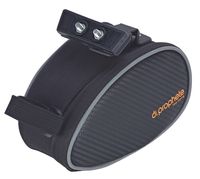 Satteltasche, Befestigungsclip für Unterseite des Sattels, wasserabweisend, reflektierend, Volumen: 1,0 l