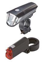 LED-Batterieleuchten-Set, 40/15 Lux, werkzeugfreier Batteriewechsel, inkl. Halter