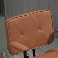 Bürostuhl mit Rollen höhenverstellbar Wippfunktion 360°-Drehung Schaumstoff Barun 61x58x82-91cm
