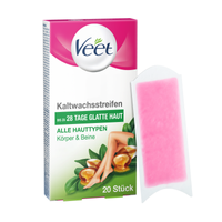 Veet Kaltwachsstreifen Körper & Beine alle Hauttypen 20 Stück