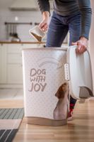 Rotho MyPet Cody Tierfutterbehälter 50l mit Deckel und Schütte für praktisches Dosieren, muster