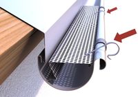 Sturmklammer für Laubschutz