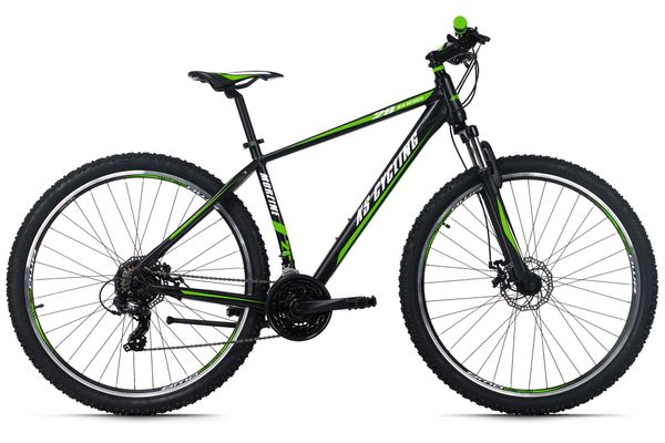 Mountainbike Hardtail 29'' Morzine schwarz-grün 48 cm
