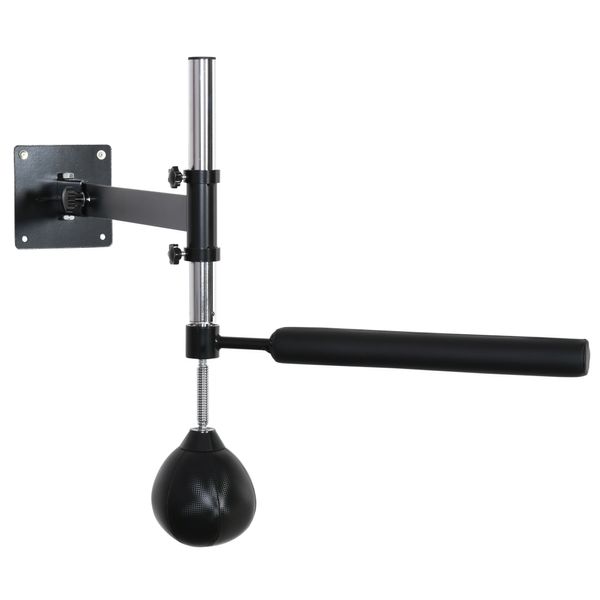 Boxgestell Boxtraining Wandhalterung klappbar mit drehbarer Reflexstange Speedball höhenverstellbar für Jugendliche und Erwachsene