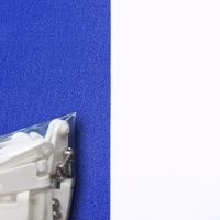 Sonnensegel 270x140cm blau/weiß