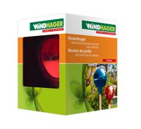 Rosenkugel 16 cm rot