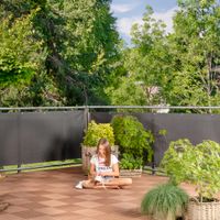 Balkonblende Aeris 0,9x5m Titan