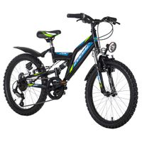 Mountainbike Fully ATB 20" Zodiac schwarz-grün RH 31 cm