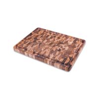 Schneidebrett Teak Stirnholz, 45 x 34 x 3 cm