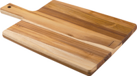 Servier- & Schneidebrett, Teak, 40 x 27 x 1,8 cm