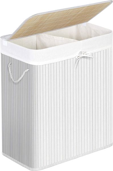 Wäschekorb, 51.5x31.5x61.5cm, Weiß