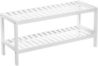Schuhregal, 70x26x33cm, Weiß