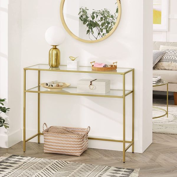 Konsolentabelle, 100x35x80cm, Gold