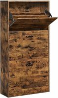 Schuhschrank, 60x24x120cm, rustikalbraun