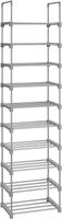 Schuhregal, 45x30x174cm, grau