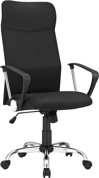 höhenverstellbarer Bürostuhl, 63x63x(110-120)cm, Schwarz