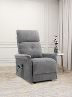 Happy Home Elektrischer TV-Sessel/ Massagesessel - Hellgrau