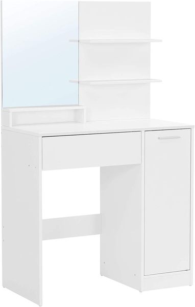 Schminktisch, 80x40x132cm, Weiß