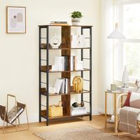 Bücherregal, 80x33x149cm, Schwarz