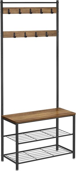 Wäscheständer, 70x32.5x175cm, Schwarz