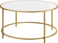 Kaffetisch, 93x93x8.3cm, Gold