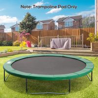 Trampolin Randabdeckung Sicherheitsnetz 8ft 10ft 12ft 15ft Randabdeckung: Ø366 cm-Grün (Trampolin nicht inbegriffen)