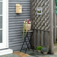 Pflanzenständer Ø36 x 67 cm klappbar rund für Balkon Garten Steinmosaik mehrfarbrig