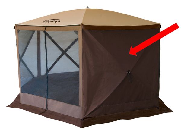 Seitenwand zum schnell aufbaubaren Faltpavillon ClapTop 600