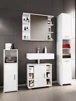 4-tlg. Badmöbelset Badezimmer Set "Zalo II" Weiß