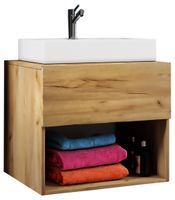 2-tlg. Badblock "Lendas II" 60 cm Honig-Eiche