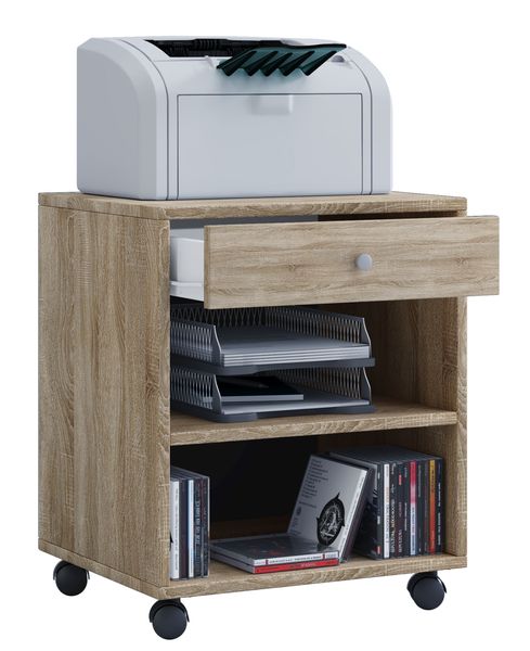 Büro-Rollcontainer "Salda" Sonoma-Eiche