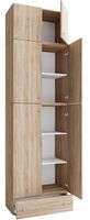 Büroschrank "Lona XXL" Drehtüren | Mit Aufsatz & Schublade Sonoma-Eiche