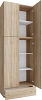 Büroschrank "Lona XXL" Drehtüren | Mit Schublade Sonoma-Eiche