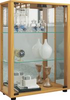 Standvitrine "Sintalo" mit Spiegel Buche